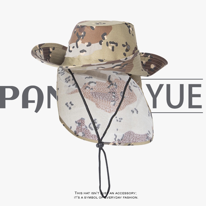 New Summer Camouflage Sun Hat  - Camping Outdoor Quick Drying Sun Neck Protection Cap Hat recension och pris