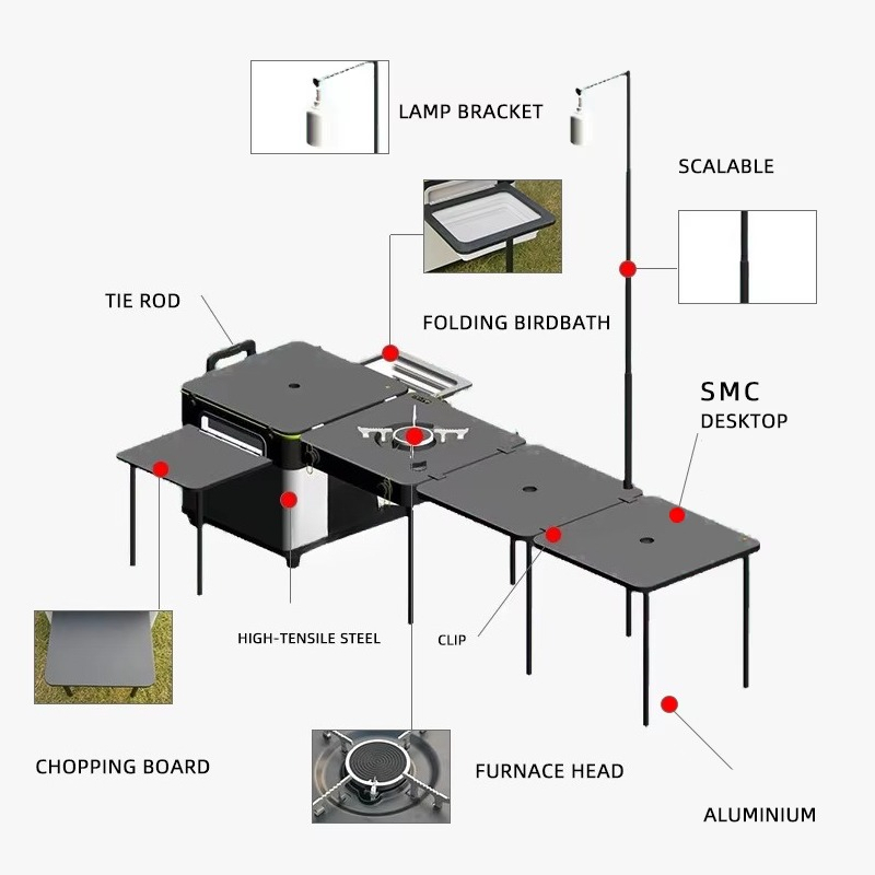High Quality Outdoor Portable  - Outdoor Camping Table Foldable recension och pris