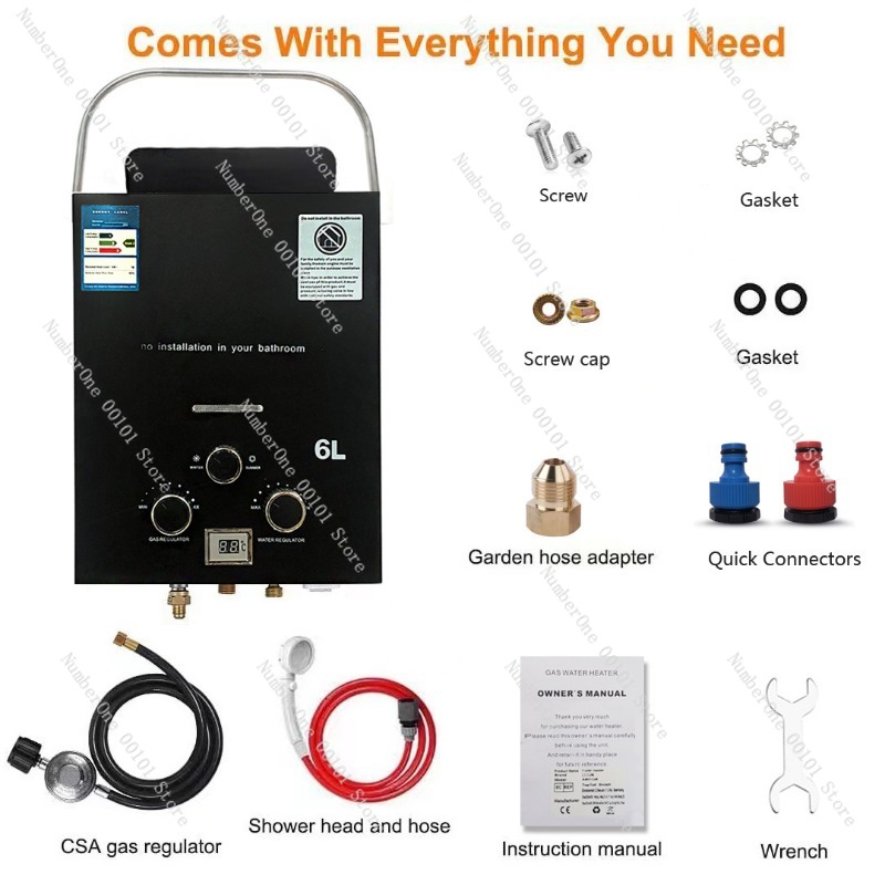 Propane LPG  Gas Tankless Wate - Outdoor Camping Hot Water Heater recension och pris
