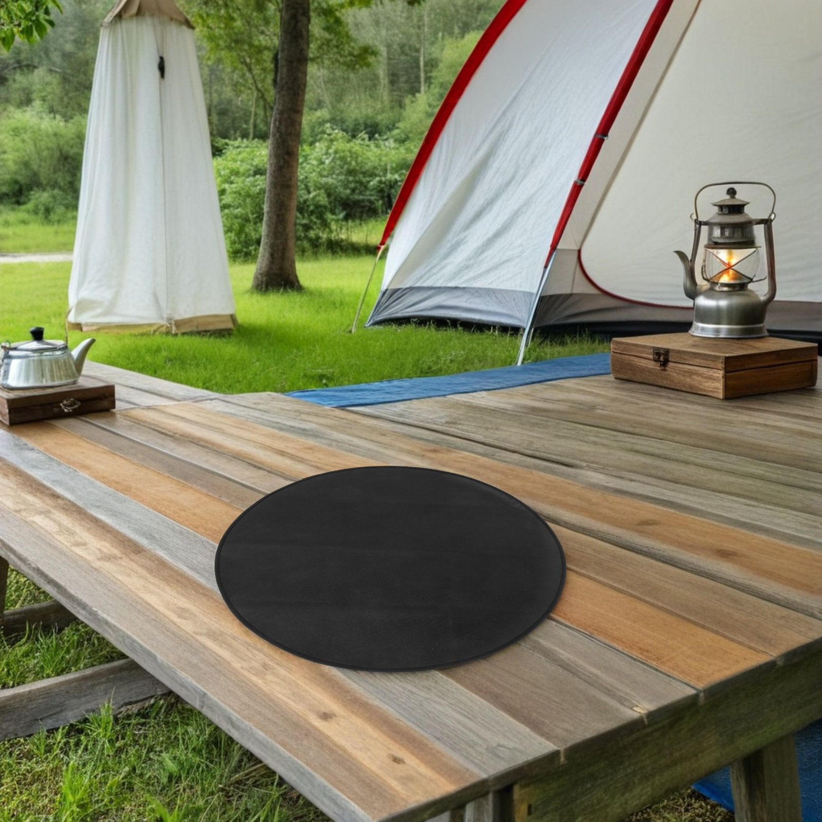 Round Fireproof Bbq Mat Heat R - Outdoor Camping Stove recension och pris