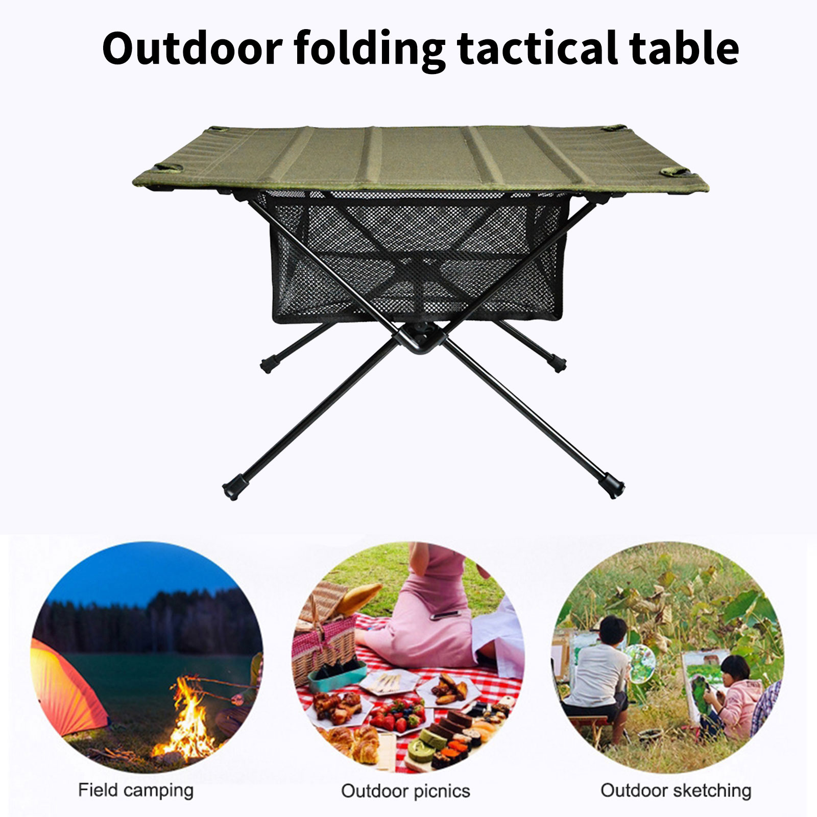 Camping Foldable Table Storage - Outdoor Camping Folding Storage Box recension och pris