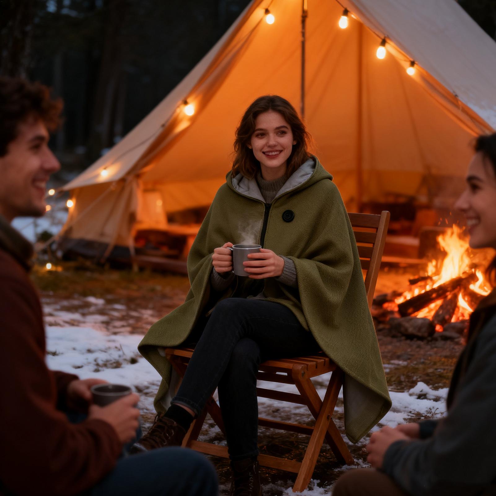 Heated Shawl 3 Gears Electric  - Outdoor Camping Heated Blanket recension och pris