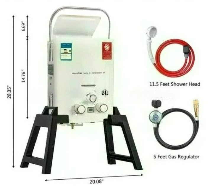 Propane LPG  Gas Tankless Wate - Outdoor Camping Hot Water Heater recension och pris