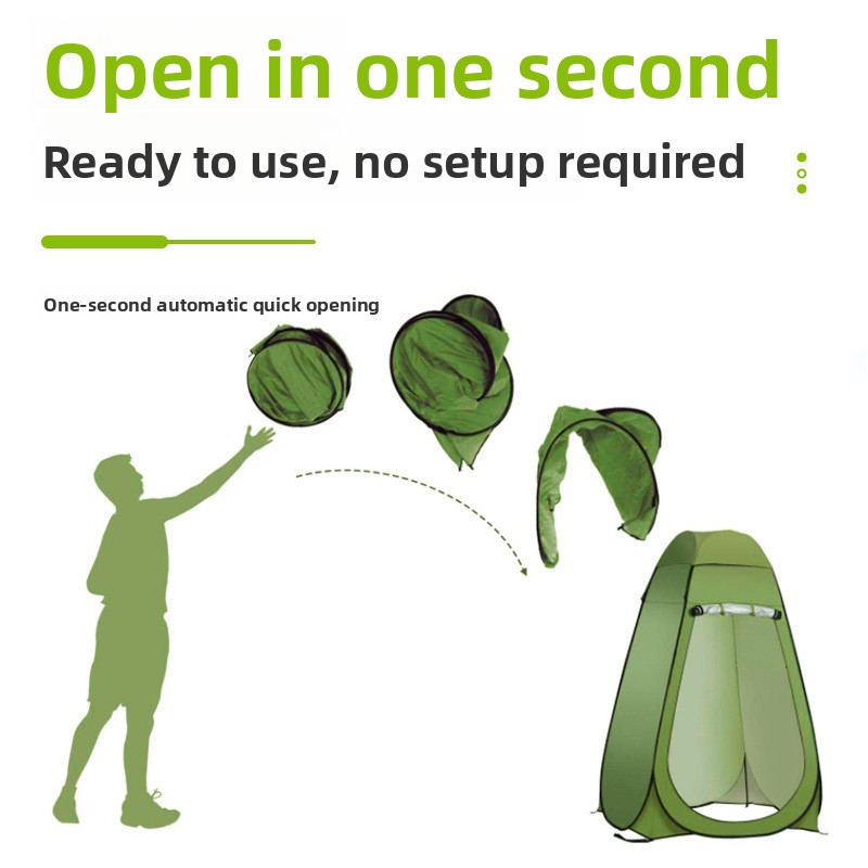 Auto Pop Up Single Layer Priva - Outdoor Camping Toilet Tent recension och pris