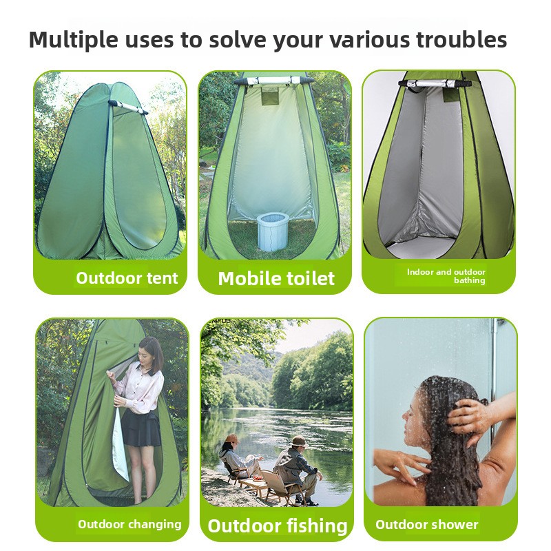 Auto Pop Up Single Layer Priva - Outdoor Camping Toilet Tent recension och pris