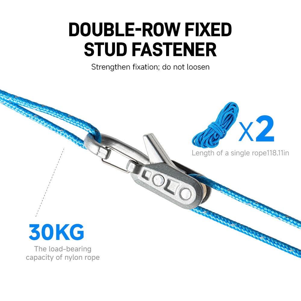 LOZLIN 8-Piece Rope Set with R - Outdoor Camping Tarp recension och pris